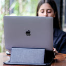 Fitizen Riser (Sleeve) Black Vegan Leather Laptop Stand,Ergonomic Laptop Stands Compatible with laptops of 10"-15"