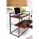Fitizen Zen FOLD Standing Desk/Ergonomic Desk/Laptop Desk/Work from Home Desk//Height Adjustable Desk, Tabletop Sit to Stand Workstation Converter ( Grey and Acacia Brown)
