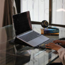 Fitizen Riser (Sleeve) Black Vegan Leather Laptop Stand,Ergonomic Laptop Stands Compatible with laptops of 10"-15"