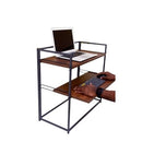 Fitizen Zen FOLD Standing Desk/Ergonomic Desk/Laptop Desk/Work from Home Desk//Height Adjustable Desk, Tabletop Sit to Stand Workstation Converter ( Grey and Acacia Brown)