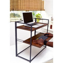Fitizen Zen FOLD Standing Desk/Ergonomic Desk/Laptop Desk/Work from Home Desk//Height Adjustable Desk, Tabletop Sit to Stand Workstation Converter ( Grey and Acacia Brown)