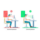 Fitizen ZEN White & Urban Teak  Standing Desk /Ergonomic Desk/Laptop Desk/Work from Home Desk//Height Adjustable DeskAdjustable Desk