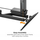 WorkStore Computer Sit and Stand Table, Electronic Height Adjustable Desk, Dual Motor for 3 Stage Lifting