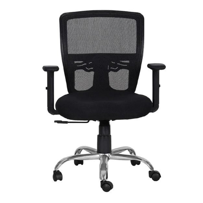 WorkStore Office Chair with Lumbar Back Support & Swivel Mechanism