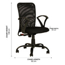 WorkStore Executive Chair, Ergonomic, Revolving, Matte Black