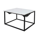 WorkStore Metal Coffee Table with a lift-up top, Glossy White