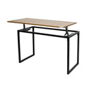 WorkStore Metal Table with Lift-up table top, steel base and matte finish