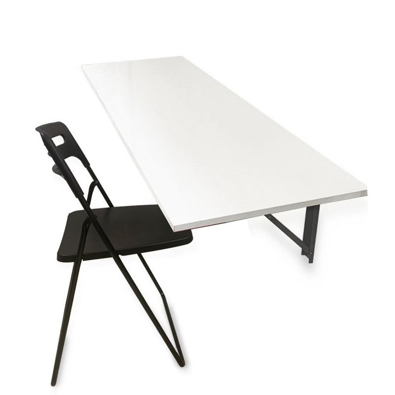 Study Table and Chair Combo, foldable, compact, neutral