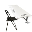 Study Table and Chair Combo, foldable, compact, neutral