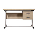 WorkStore Study Table, Fixed Leg, Maple Finish