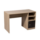 WorkStore Study Table, Particle Wood, With Open Drawer & Storage