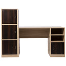 WorkStore Study Table, Engineered Wood, With Open Drawer & Storage