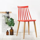 WorkStore Fanny Chair for Home, Windsor Style, Red