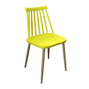 WorkStore Fanny Modern Chair, Windsor Style, Yellow