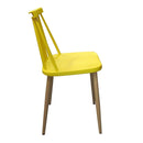WorkStore Fanny Modern Chair, Windsor Style, Yellow