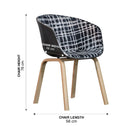 WorkStore TUB HF comfortable chair, metal legs