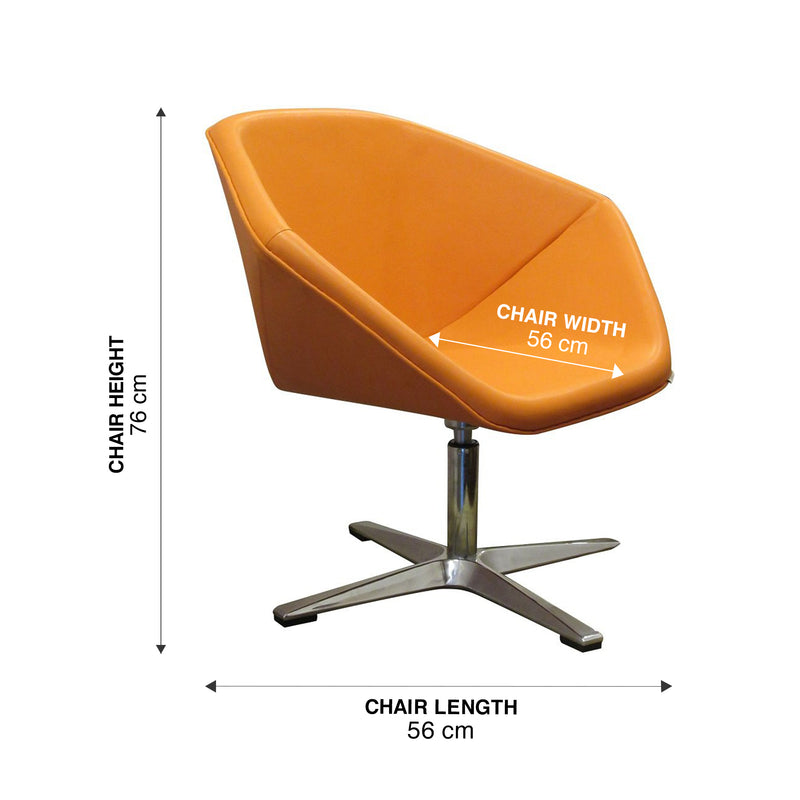 Orange best sale desk chair