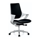 WorkStore Tokyo Executive Chair, Mid-Back, Composite Leather, Black