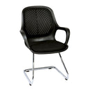 WorkStore Elsa V Office Chair, with PU cushion, Black