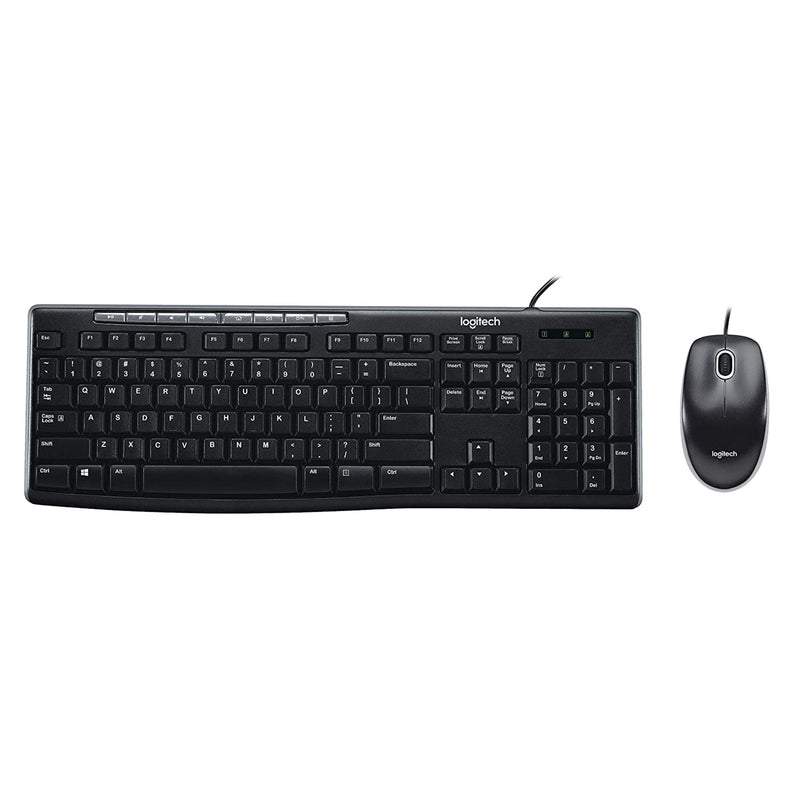 Logitech MK200 Keyboard and Mouse Combo, USB 2.0, Wired