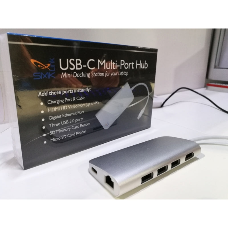 SMK-Link Mini Docking Station, USB C Multi Port Hub VP6920