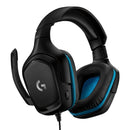 Logitech G431 7.1 Headphones, Surround Sound Gaming Headset with DTS, Black