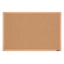 Quartet Bulletin Board, Wooden Frame, Cork, 23x17 inches
