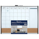 Quartet White Planner Board & Bulletin, Arc Frame, 23x17