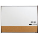Quartet Combination White Board & Bulletin Board, Arc Frame, 23x17