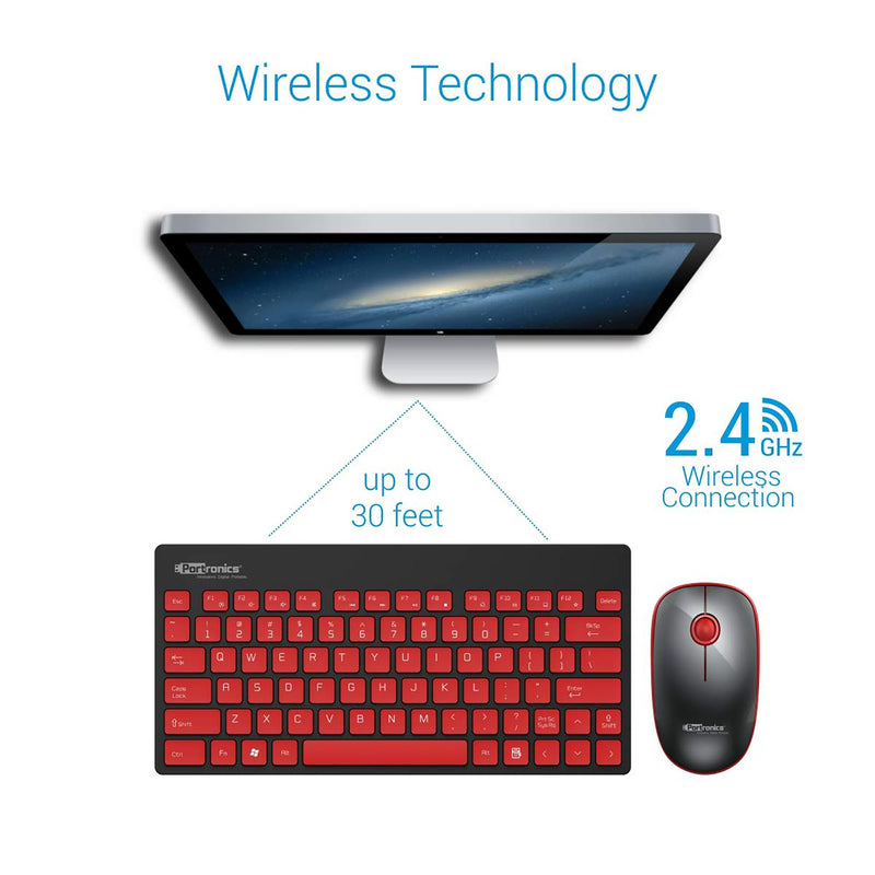 Portronics Multimedia Wireless Keyboard & Mouse