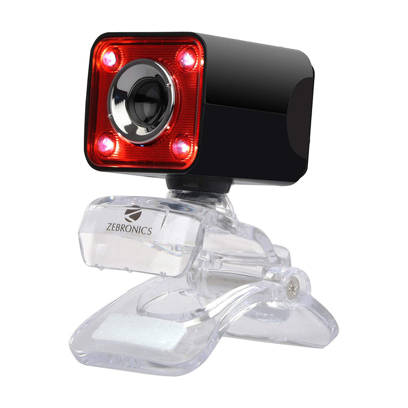 Zebronics Zeb - Crystal Pro Webcam With USB Powered, Night Vision And Built-in Mic