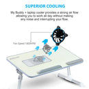 Portronics Buddy Plus Portable/Adjustable Laptop Stand with Cooling fan