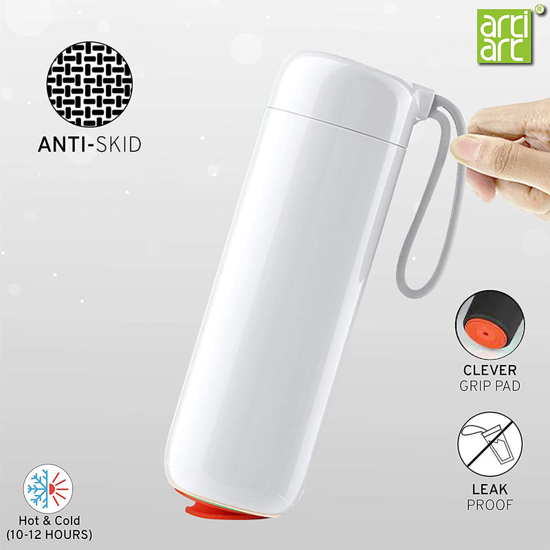 Artiart Cloud Bottle, Stainless Steel, Suction, with Fruit Infuser and twist open lid