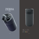Artiart Zebra Mug, Spill Proof, Flip Cover Lid, with Patented Design & Suction Technology
