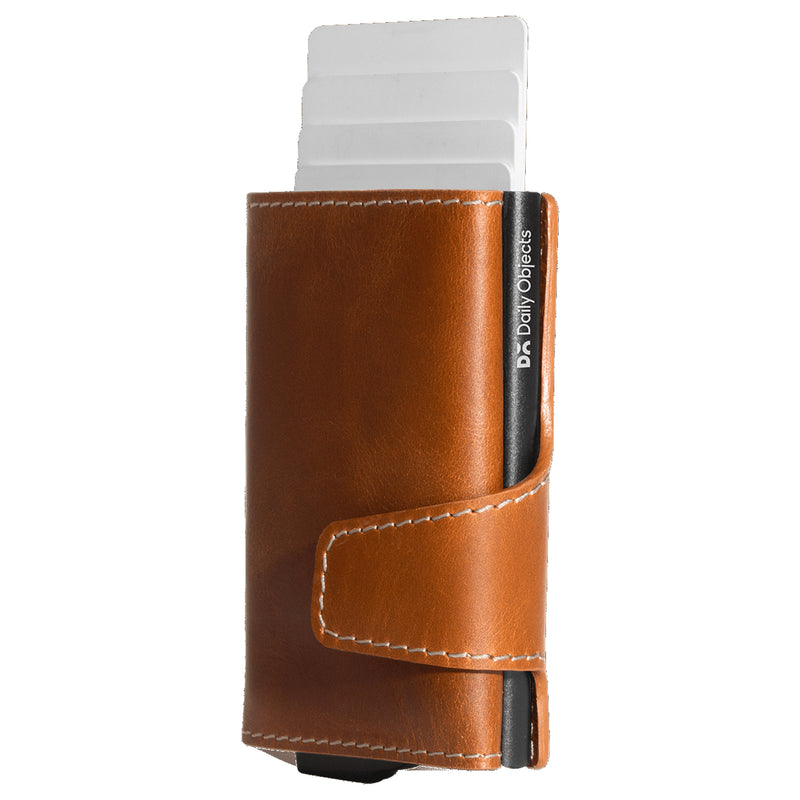 Keeper RFID Wallet, Tri-Fold, Cider Brown