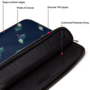 Navy Feathers Laptop Sleeve, Zippered, 28 cm (11"), suitable for Laptop/MacBook