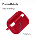 Silicone Airpods Pro Case Cover, Red