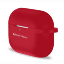 Silicone Airpods Pro Case Cover, Red