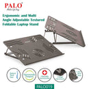 Palo Ergonomic laptop stand with multi angle adjustment, foldable, textured
