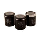 Jaypee Plus Classique Containers for Tea, Sugar & Coffee, Set of 3, Black