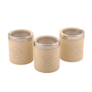 Jaypee Plus Classique Containers for Tea, Sugar & Coffee, Set of 3, Ivory
