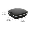 Jaypee Plus Power Meal Electric Lunch Box, Stainless Steel, Pack of 2, Black