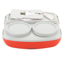Jaypee Plus Power Meal Electric Lunch Box, Stainless Steel, Pack of 2, Red
