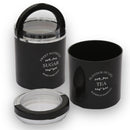 Jaypee Plus Classique Kitchen Container Set, Tea & Sugar, Pack of 2, Black