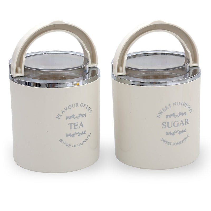 Jaypee Plus Classique Tea & Sugar containers, Set of 2, Beige