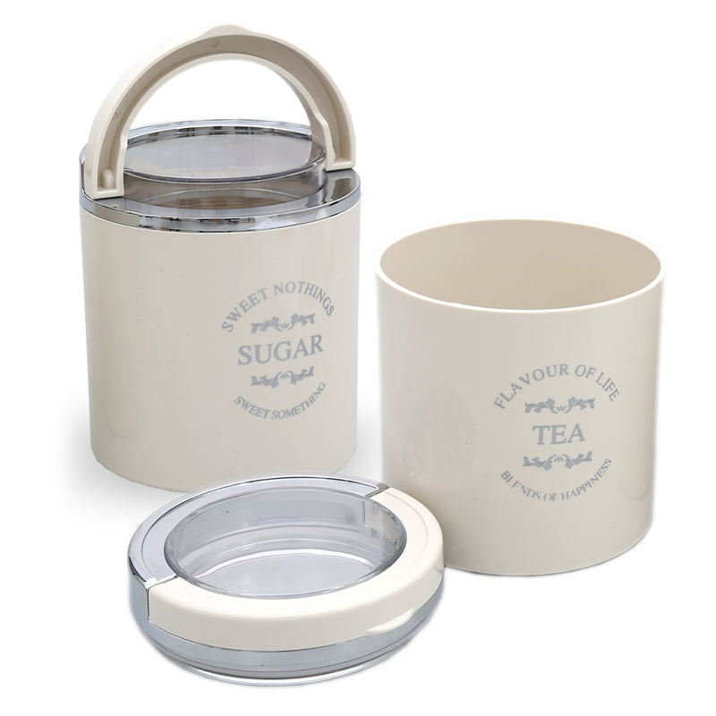 Jaypee Plus Classique Tea & Sugar containers, Set of 2, Beige