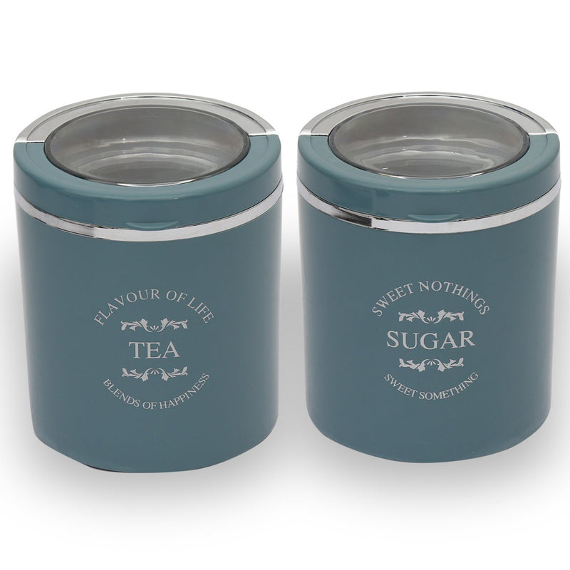 Jaypee Plus Classique Tea & Sugar containers, Set of 2, Blue