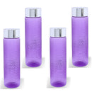 Jaypee Plus Water Bottle, 1 Litre, Plastic, for Fridge, Set of 4, Violet