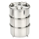 Jaypee Plus Hottline Lunch Box, Electric, 3-compartment, Stainless Steel, Grey