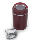 Jaypee Plus Hottline Electric Lunch Box, Electric, 3-compartment, Stainless Steel, Maroon